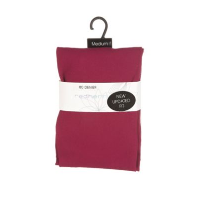 Plum opaque 80 denier tights