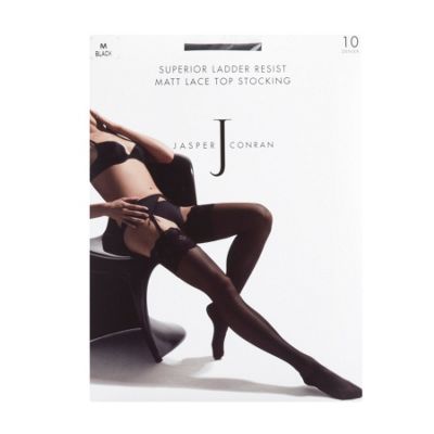 Black matt ladder resistant stockings