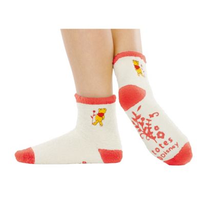 Cream Winnie the Pooh socks