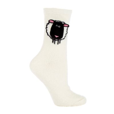 Cream ultra soft sheep socks