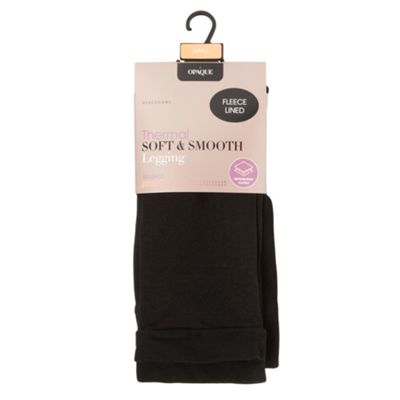 Black soft and smooth thermal leggings                                                                                          