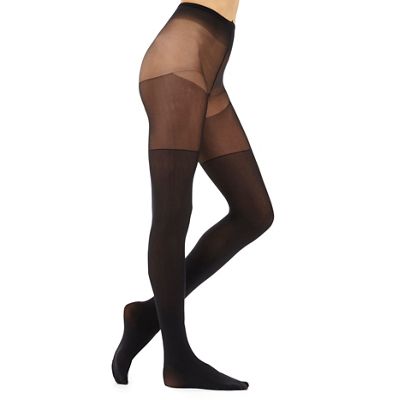Black 80 denier friction resistant tights                                                                                       