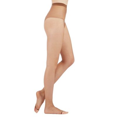 Olive 7 denier open toed tights                                                                                                 
