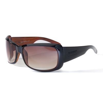 Women's Brown Full Frame Rectangular Sunglasses                                                                                 