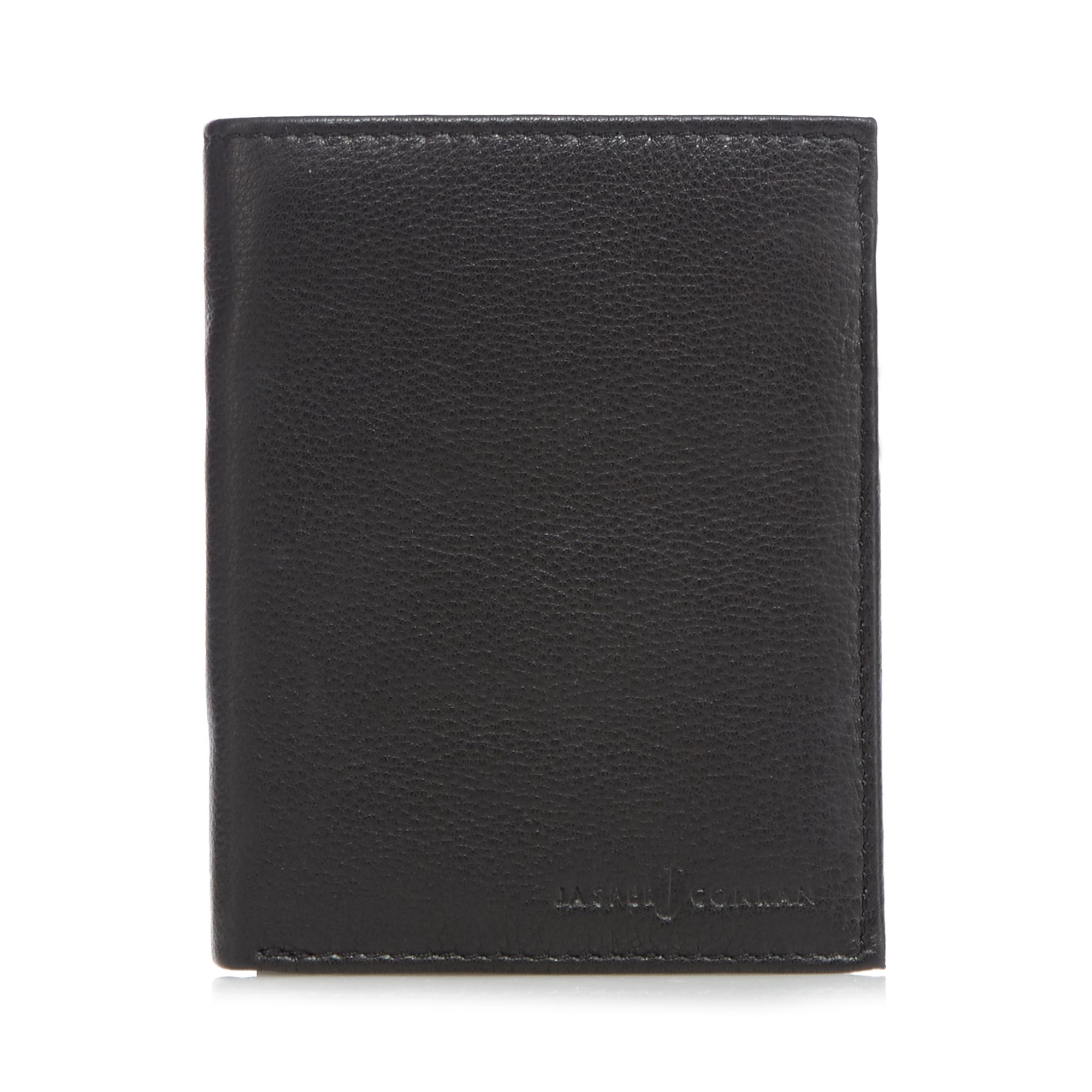 J By Jasper Conran Mens Black Leather Billfold Wallet In A Gift Box | eBay
