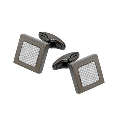 Charcoal gunmetal cufflinks