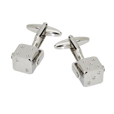 Spinning dice novelty cufflinks