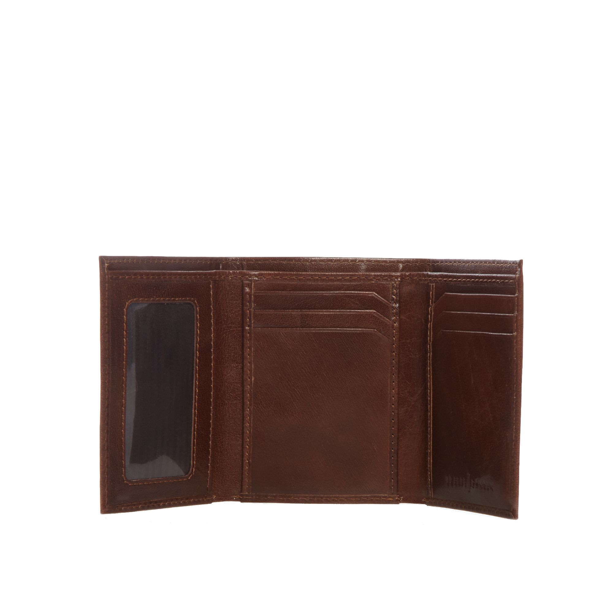 J By Jasper Conran Mens Designer Tan Leather Trifold Wallet From