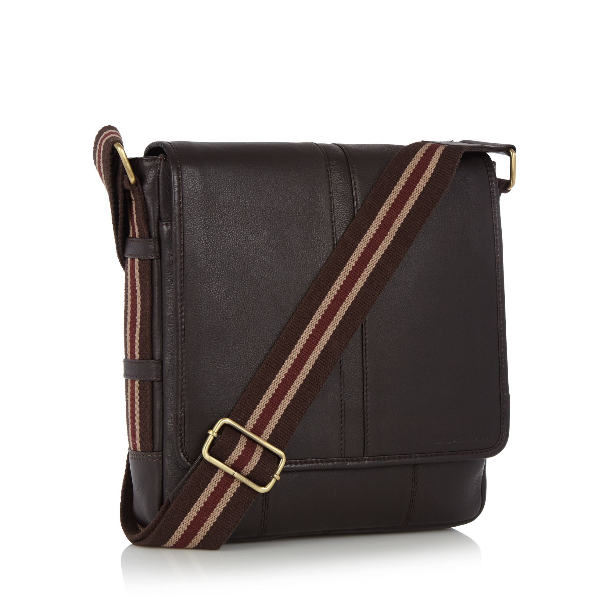 Rjr.John Rocha Mens Designer Brown Leather Utility Bag From Debenhams