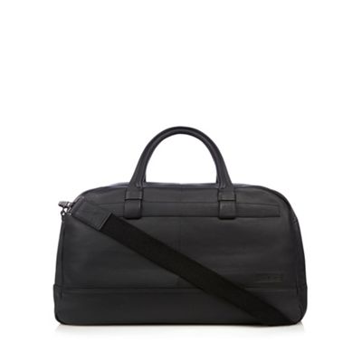 J by Jasper Conran - Designer black leather holdall bag