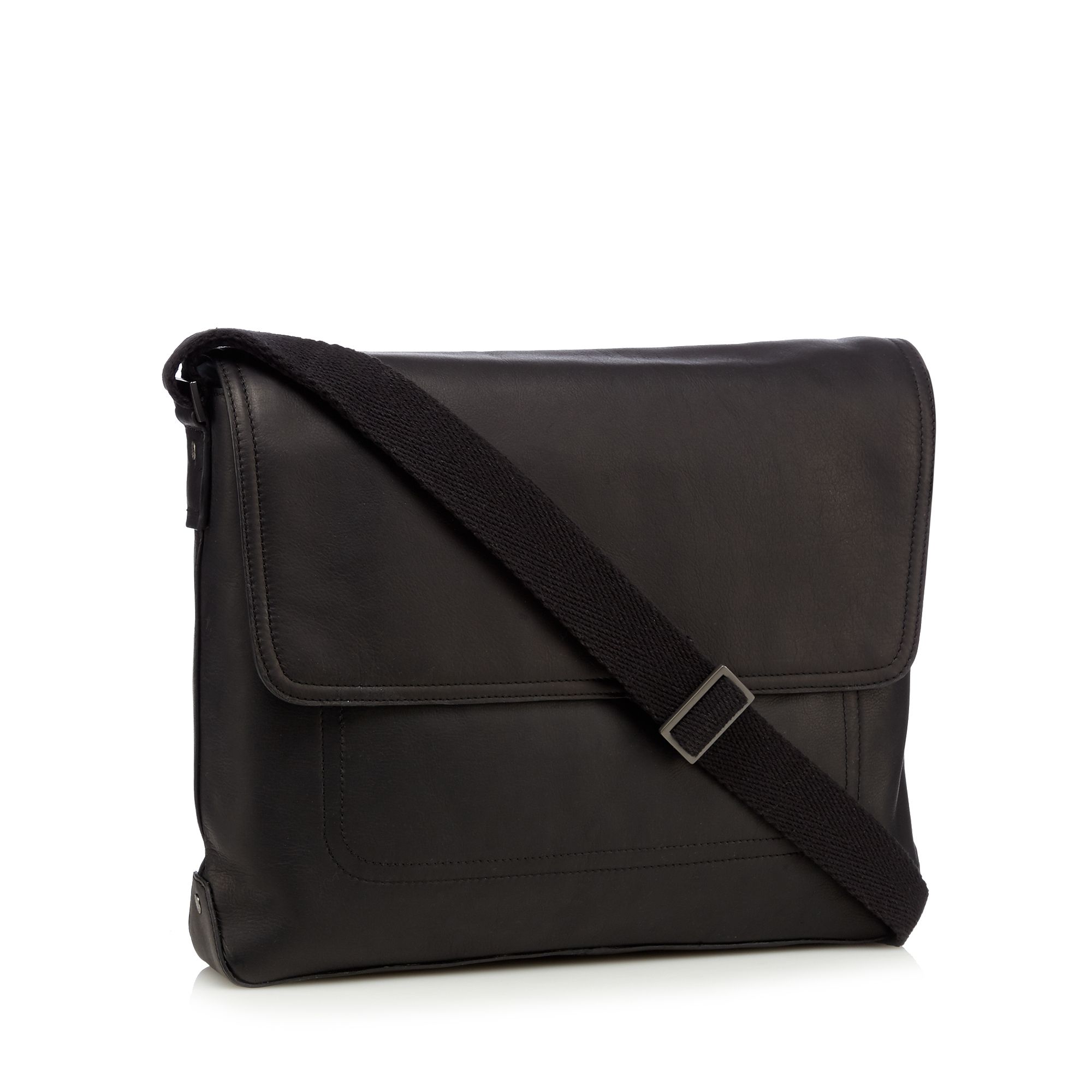 J By Jasper Conran Mens Designer Black Leather Despatch Bag From Debenhams