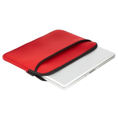 Red padded laptop case