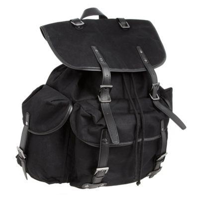 FFP Black buckle detail rucksack