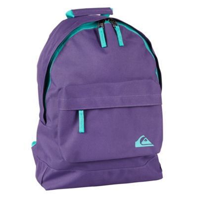 Purple branded pocket backpack