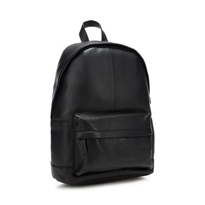 Black essential logo design backpack