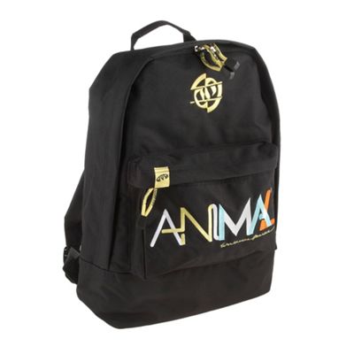 Black logo back pack