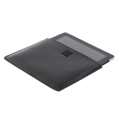 Black leather iPad 2 sleeve