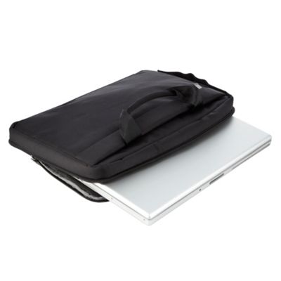 Black hand held laptop case