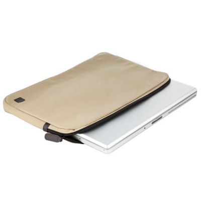 Natural canvas laptop sleeve