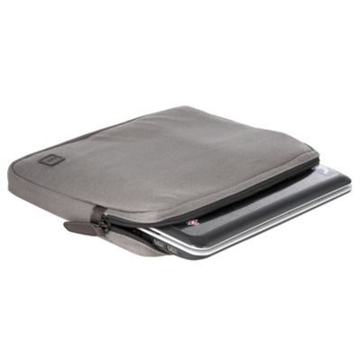 Grey canvas netbook case