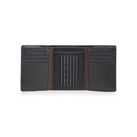 Jeff Banks Black leather trifold wallet | Debenhams