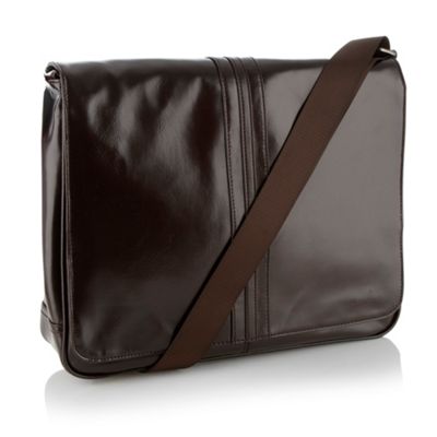 Designer brown despatch bag
