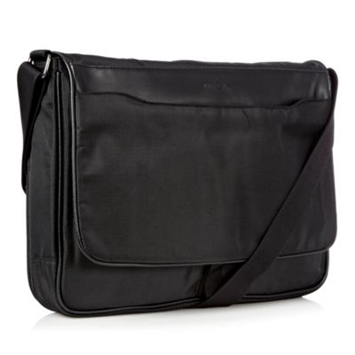 Designer black laptop despatch bag