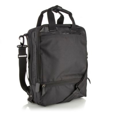 Designer black laptop backpack