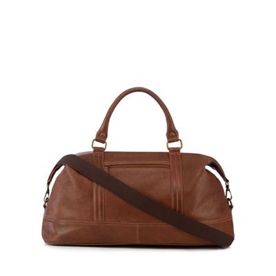 debenhams mens leather holdall