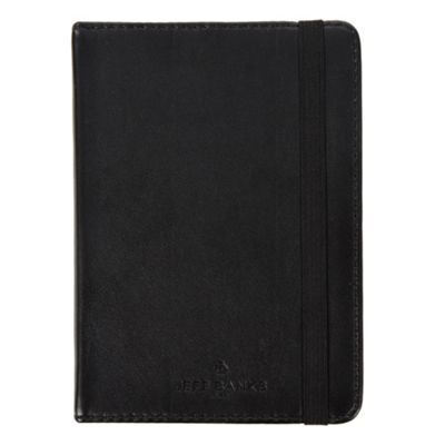 Designer black leather look a6 notebook                                                                                         