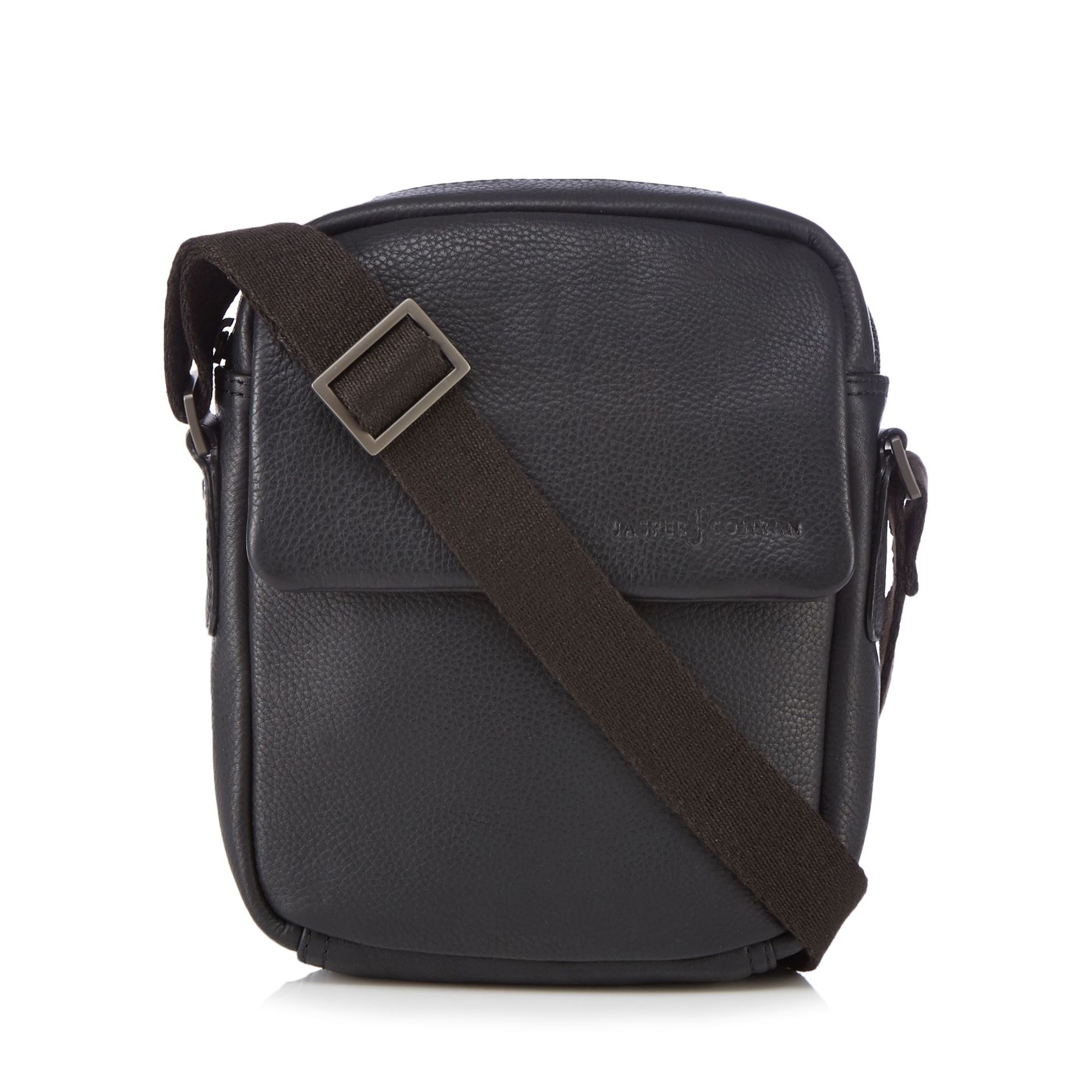 suede cross body bag black