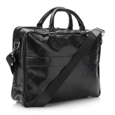 Designer black multi compartment business bag                                                                                   