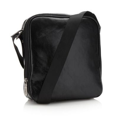 Designer black square shoulder bag                                                                                              