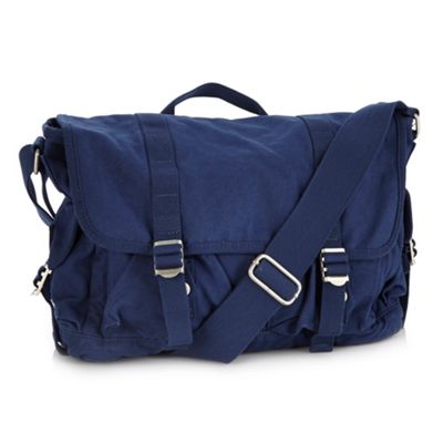 Dark blue canvas bag                                                                                                            
