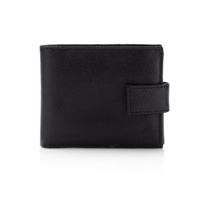 Designer black popper wallet                                                                                                    