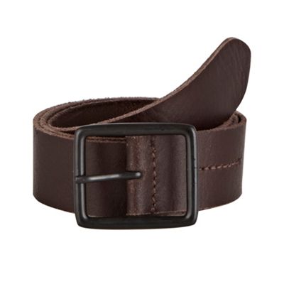 Brown leather belt