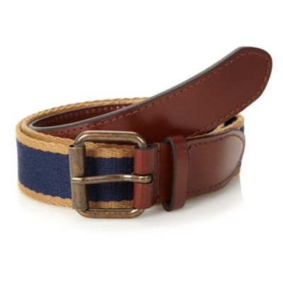 Navy canvas belt