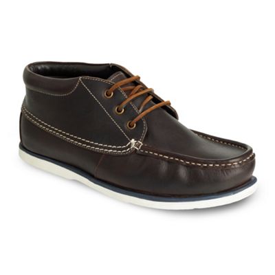 Dark Brown Deck Boots