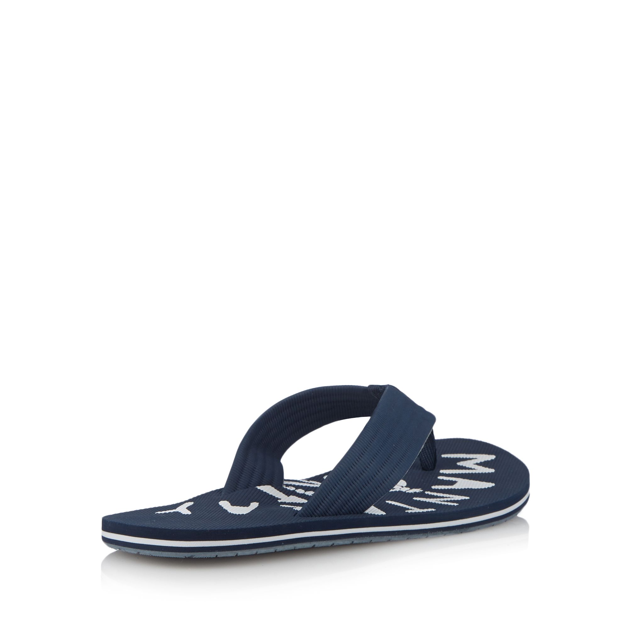 Mantaray Mens Navy Logo Print Sandals From Debenhams