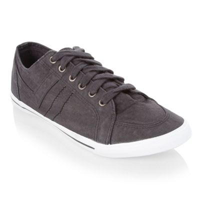 Grey washed out canvas shoes