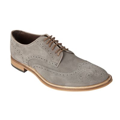 John Rocha Grey suede brogue shoes