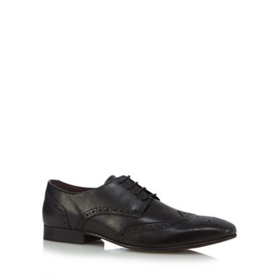 J by Jasper Conran - Designer black leather lace up brogues