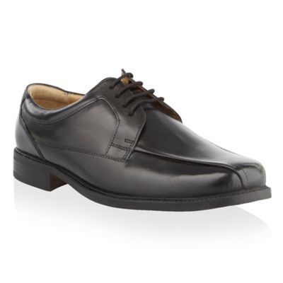 Black smart wide fit tramline shoes                                                                                             