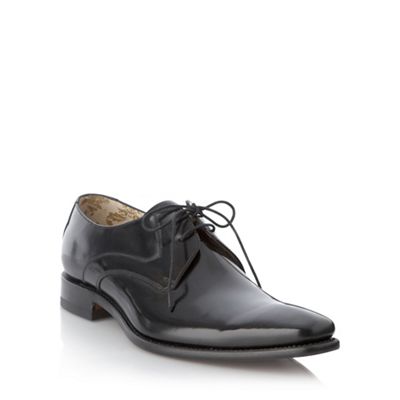 Loake Wide fit black pointed smart shoes- at Debenhams