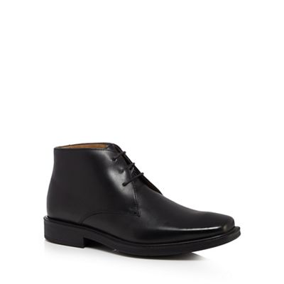 Black lace up boots