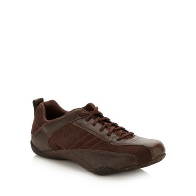 Brown 'Deploy' leather trainers                                                                                                 