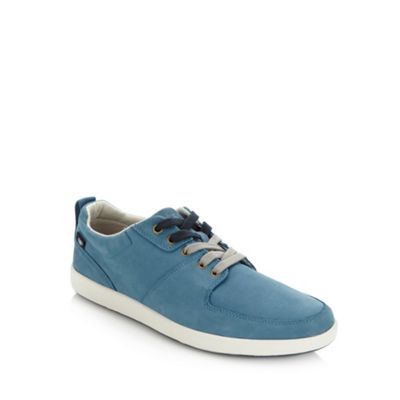 Blue 'Hep' coated leather trainers                                                                                              
