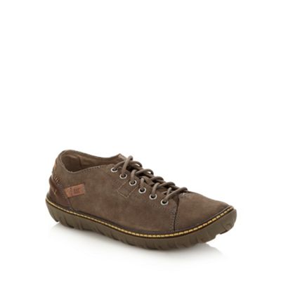 Grey 'Sinclair' curved suede shoes                                                                                              