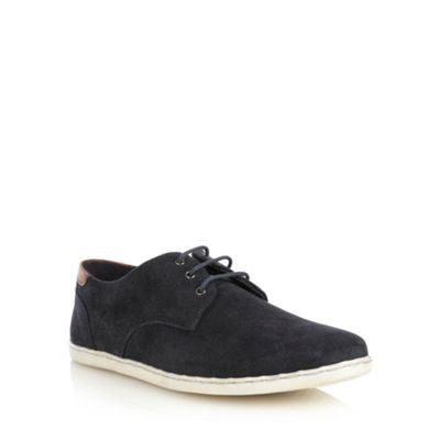 Navy suede lace up shoes                                                                                                        