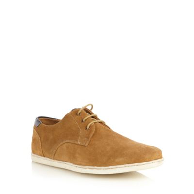 Tan suede lace up shoes                                                                                                         